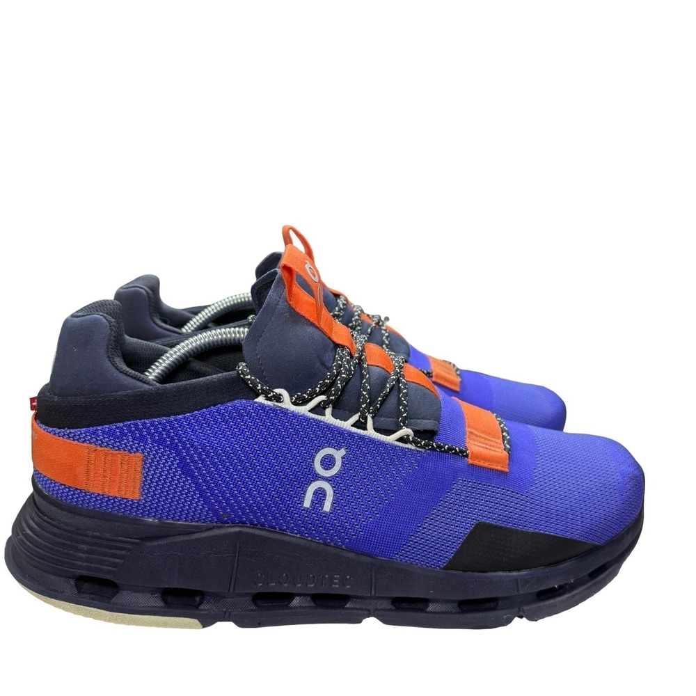 On Cloudnova Z5 Running Shoes Mens 10.5 Blue Orange CloudTec Sneakers - Picture 3 of 9
